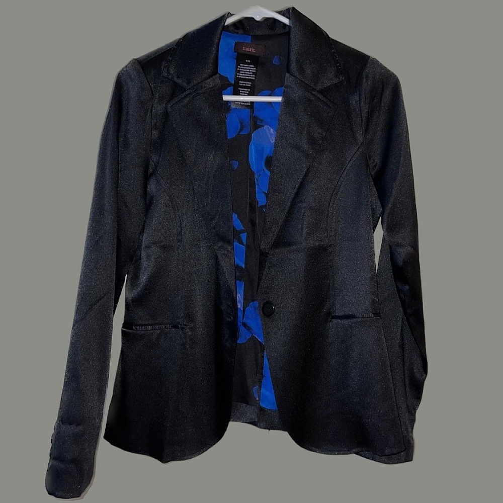 Black Satin Blazer